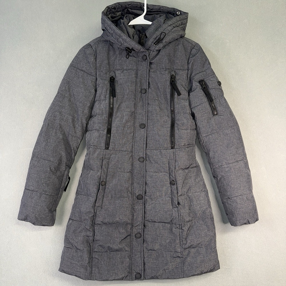 Women's Nautica Hooded Anorak Jacket Heather Grey Size XS